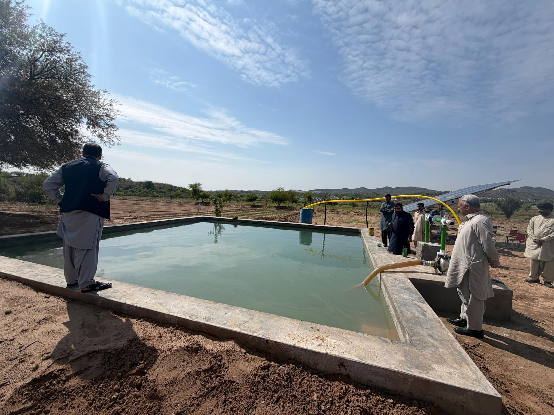 Hydro Leaf Engineering landscape and irrigation project with water storage in Pakistan